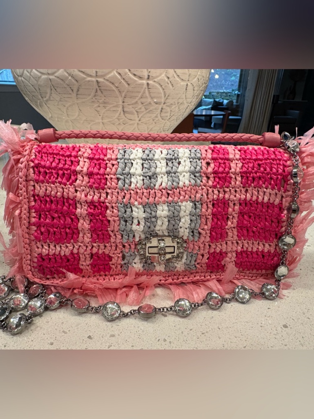 Miu Miu raffia bag